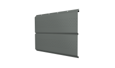 Софит ЭкоБрус new Grand Line c перфорацией 0,45 PE с пленкой RAL 7005 мышино-серый