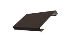 Ламель лицевая 125 забора жалюзи Texas Grand Line 0,45 PE RR 32 темно-коричневый