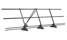 Ограждение кровельное со снегозадержателем на фальц Grand Line 0,9х3м RAL 9006
