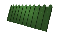 Профнастил С8A v01 фигурный 0,45 PE с пленкой RAL 6002 лиственно-зеленый