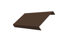 Ламель обратная 150 забора жалюзи Texas Grand Line 0,45 Drap TwinColor RAL 8017 шоколад