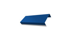 Ламель обратная стартовая/финишная забора жалюзи Texas 53мм для калиток и ворот (с заполнением ламелями 125) Grand Line 0,45 PE RAL 5005 сигнальный синий