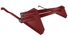 Снегозадержатель трубчатый для керамической/натуральной черепицы RAL 3011 1м (профиль до 50мм)