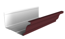 Желоб прямоугольный Vortex Проект 210мм 3м RAL 3005 красное вино