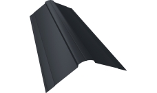 Планка конька фигурного 150х150 Grand Line 0,5 Сатин матовый RAL 7024 мокрый асфальт (2м)