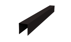 Планка опорная составная внутренняя Palermo 0,45 Drap-double TX RAL 9005 черный (3м)