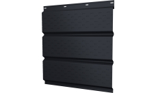 Софит металлический Классик v01 Grand Line полная перфорация 0,5 PurPro Matt 275 с пленкой RAL 7024 мокрый асфальт