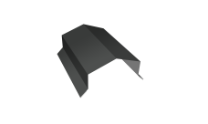 Парапетная крышка угольная 125мм Grand Line 0,5 Rooftop Бархат RAL 7016 антрацитово-серый (3м)