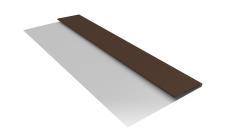 Планка стартовая Блок-Хаус new Grand Line 0,5 Rooftop Бархат RAL 8017 шоколад (2м)