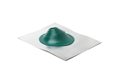 Проходной элемент MF угловой №1 (75-200мм) +185 EPDM (металлический неокрашенный фланец) зеленый