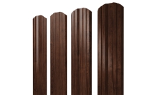 Штакетник Twin фигурный 0,45 Print Elite Cherry Wood TwinColor