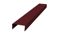 Крышка 30х15 жалюзи Texas 0,45 PE-Double RAL 3005 красное вино (2м)