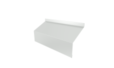 Ламель забора жалюзи Milan/Milan new стартовая/финишная для калиток и ворот Grand Line 0,45 PE RAL 9003 сигнальный белый