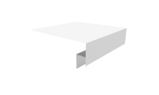 Планка околооконная сложная Блок-Хаус new 250х50х27 Grand Line 0,5 Satin с пленкой RAL 9003 сигнальный белый (2м)