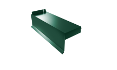 Планка торцевая сегментная Квадро профи Grand Line Левая стартовая 0,5 Satin Matt TX RAL 6005 зеленый мох