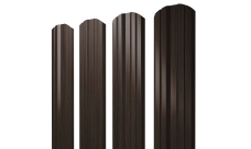 Штакетник Twin фигурный 0,45 Print Elite Coffee Wood TwinColor