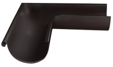 Угол желоба внешний Grand Line PE матовый 90гр 125 мм RR 32 темно-коричневый