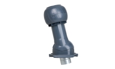 Комплект вентиляции Gervent Statik для кровли Профнастил-20 изолированный 125/160мм серый графит